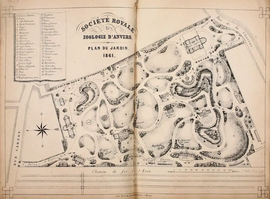 plan zoo Anvers 1861
